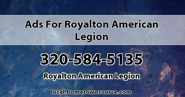 Ads for Royalton American Legion